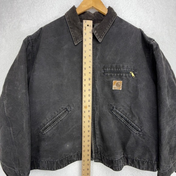 Carhartt Detroit Jacket Blanket Lined Mens 2XL J43 ONX Onyx Black - Picture 7 of 16